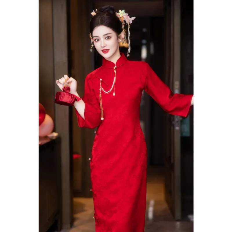 MDEHT Cheongsams Women's Red-6