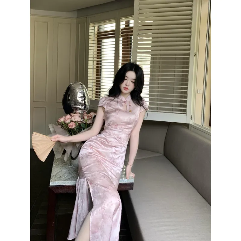 MDEHT Cheongsams Women's Dusty Pink-4