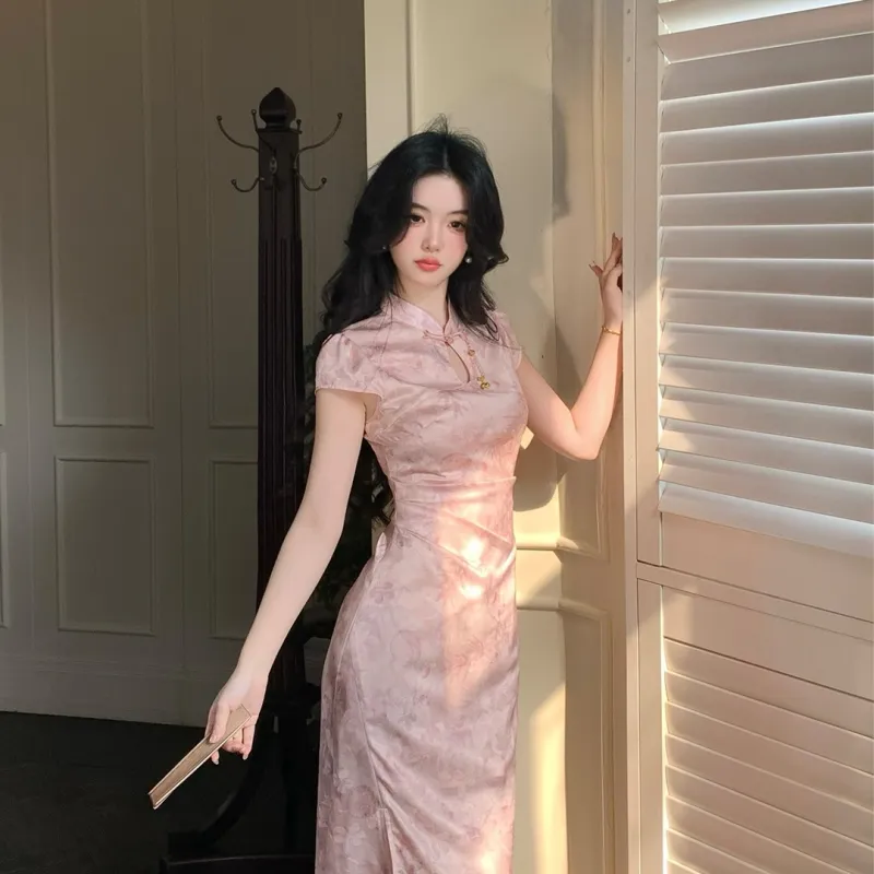 MDEHT Cheongsams Women's Dusty Pink-1