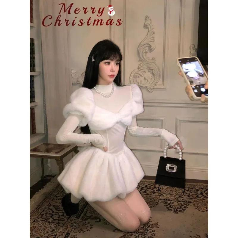 MDEHT Lolita Dresses Women's White-3