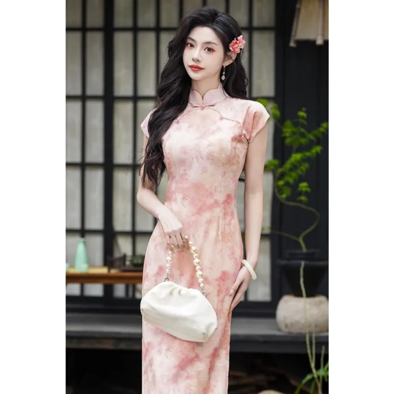 MDEHT Cheongsams Women's Pink-4