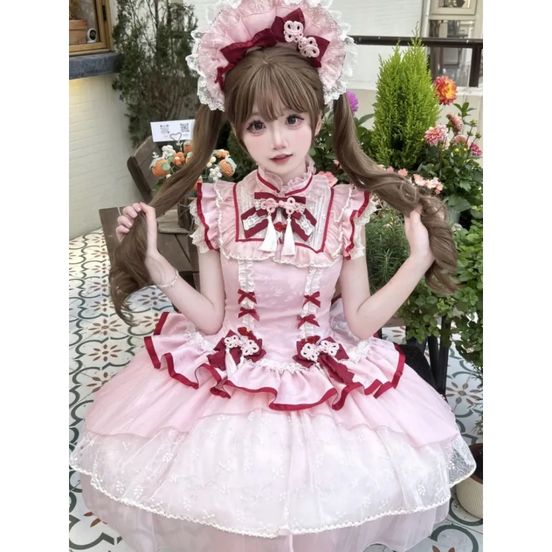 MDEHT Lolita Dresses Women's Pink-4