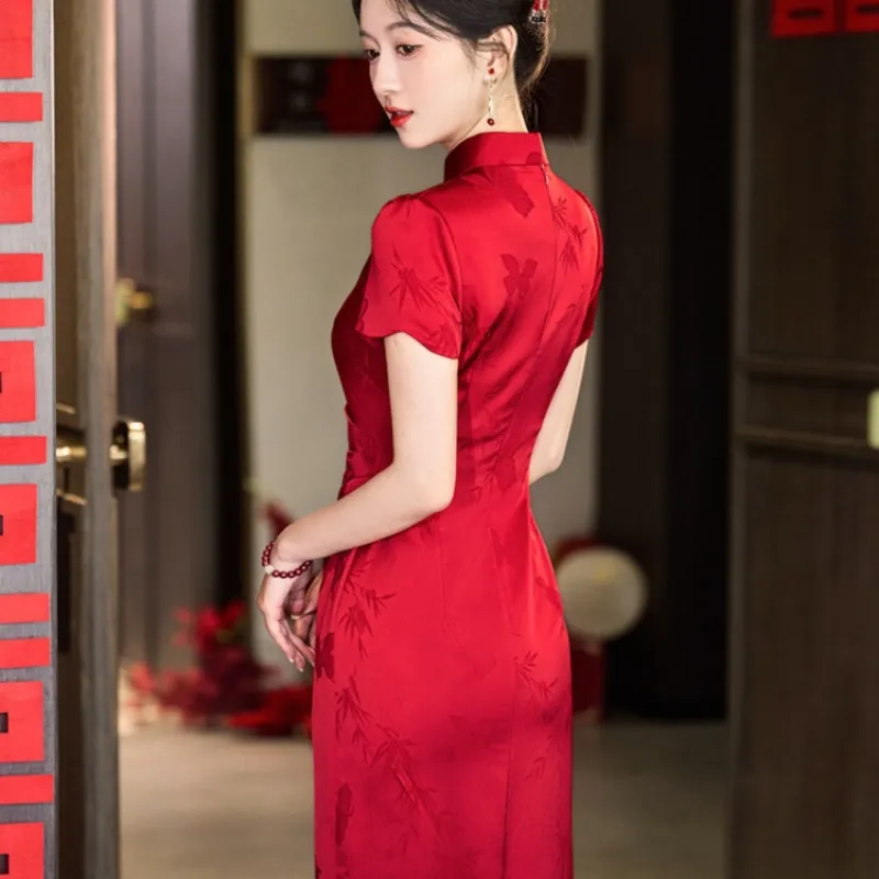 MDEHT Cheongsams Women's Red-5