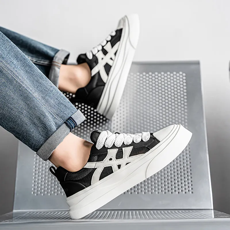 Red Bean Low Top Skateboard Shoes Men's-9