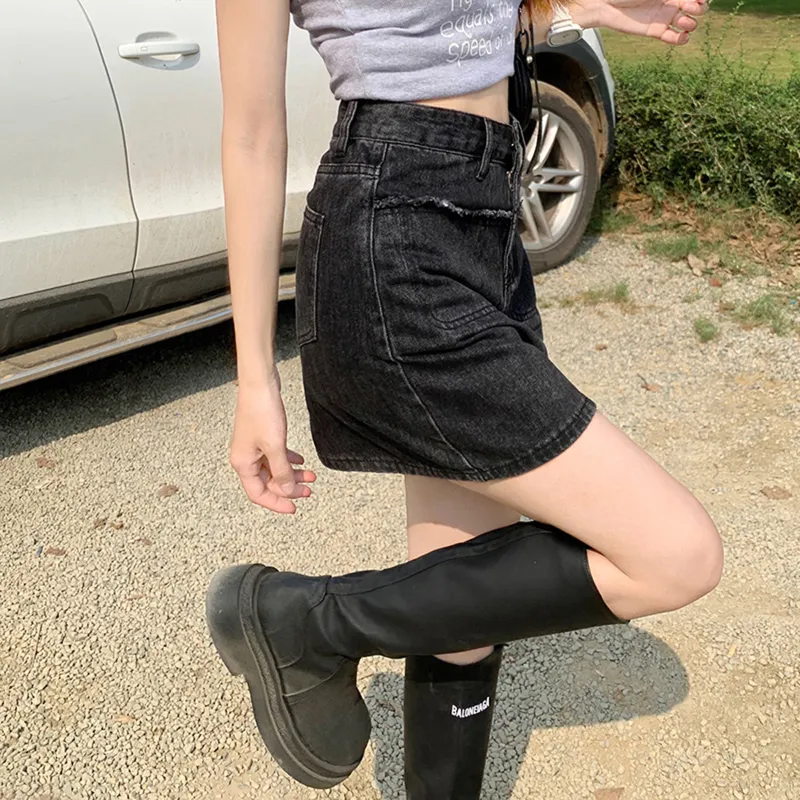 ROBINHOOD Denim Short Skirts Women's-2