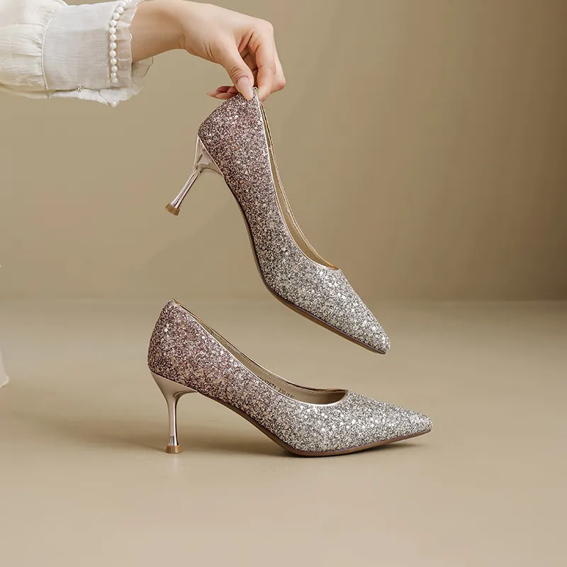 JOSINY Slim Heel High Heels Women's-3