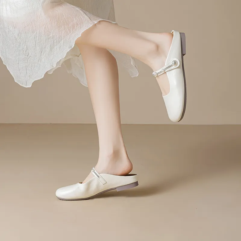 JOSINY Rubber Sole Closed Toe Slippers Women's-6