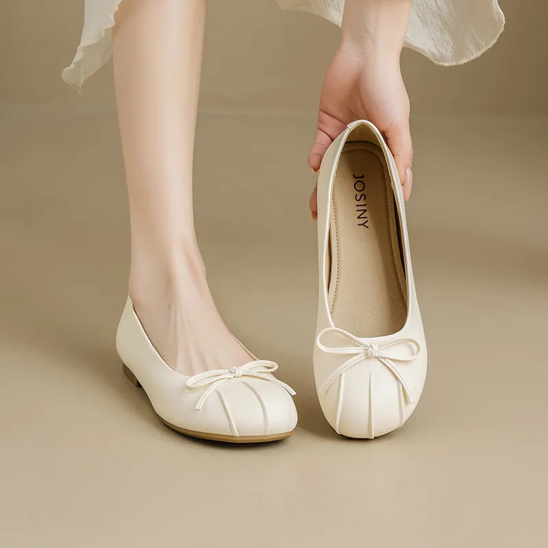 JOSINY Casual Single Shoes Women's Ecru-5