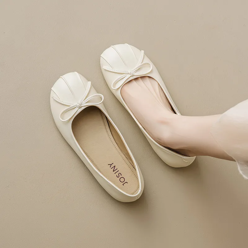 JOSINY Casual Single Shoes Women's Ecru-4