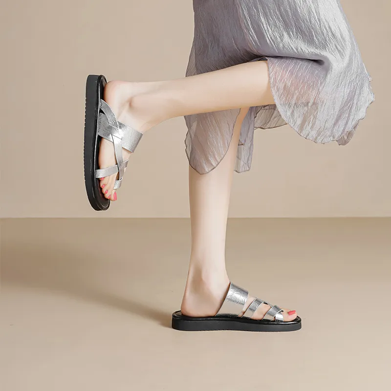 JOSINY Abrasion Resistant Slide Slippers Women's-12