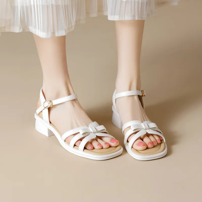 JOSINY One Strap Sandals 3.5CM Women's Ecru-5