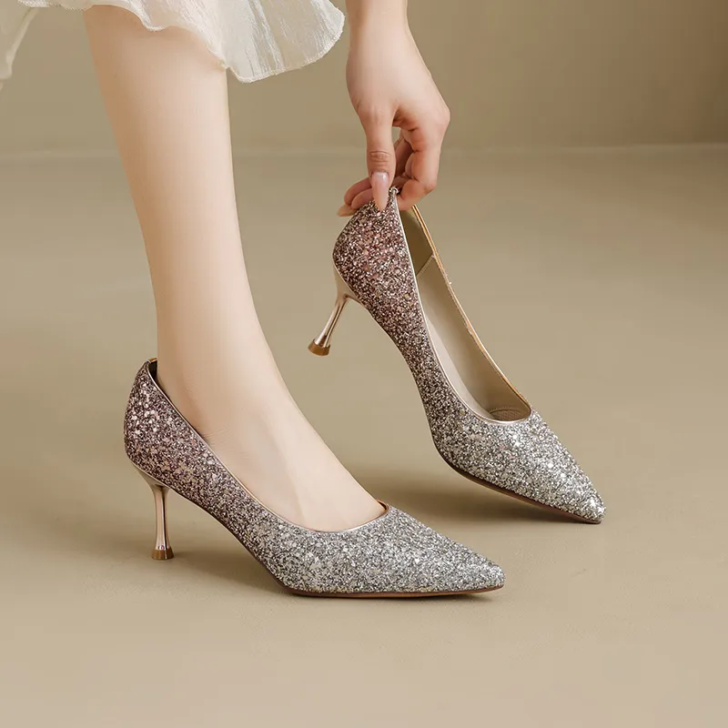 JOSINY Slim Heel High Heels Women's-2