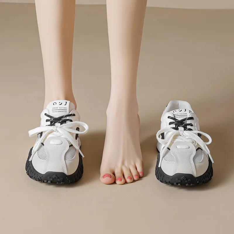 JOSINY Low Top Casual Shoes Women's Apricot Black-6