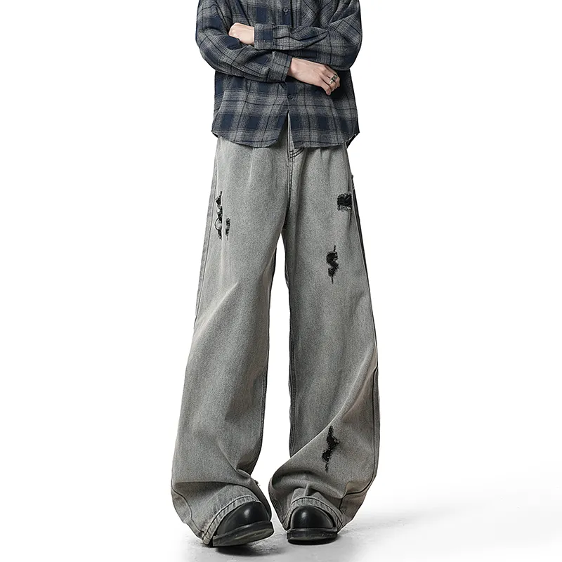 A.B.X Jeans Unisex Gray-4