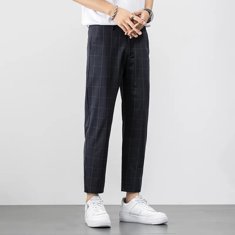 A.B.X Suit Trousers Unisex Gray-3