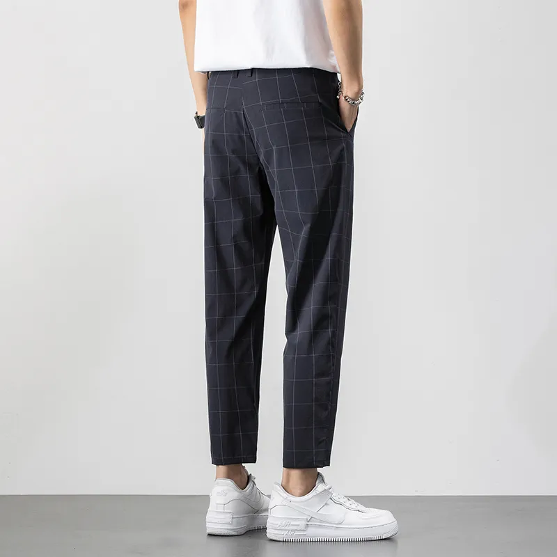 A.B.X Suit Trousers Unisex Gray-5