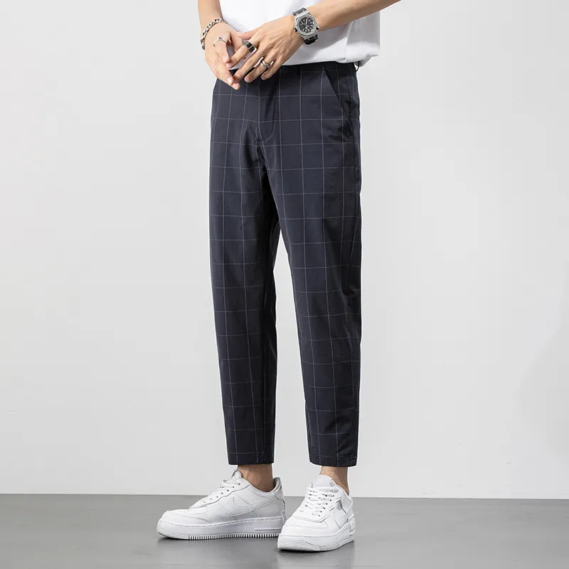 A.B.X Suit Trousers Unisex Gray-2