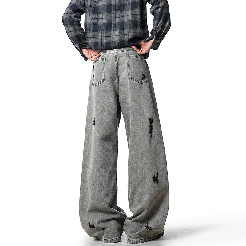 A.B.X Jeans Unisex Gray-5
