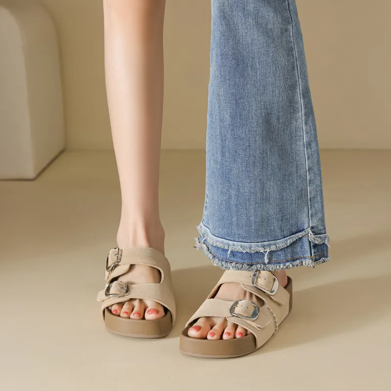 DAPHNE Slip Resistant Slide Slippers Women's-5