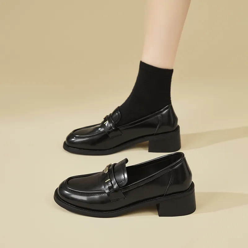 DAPHNE Loafers Women's Black/Brown-5