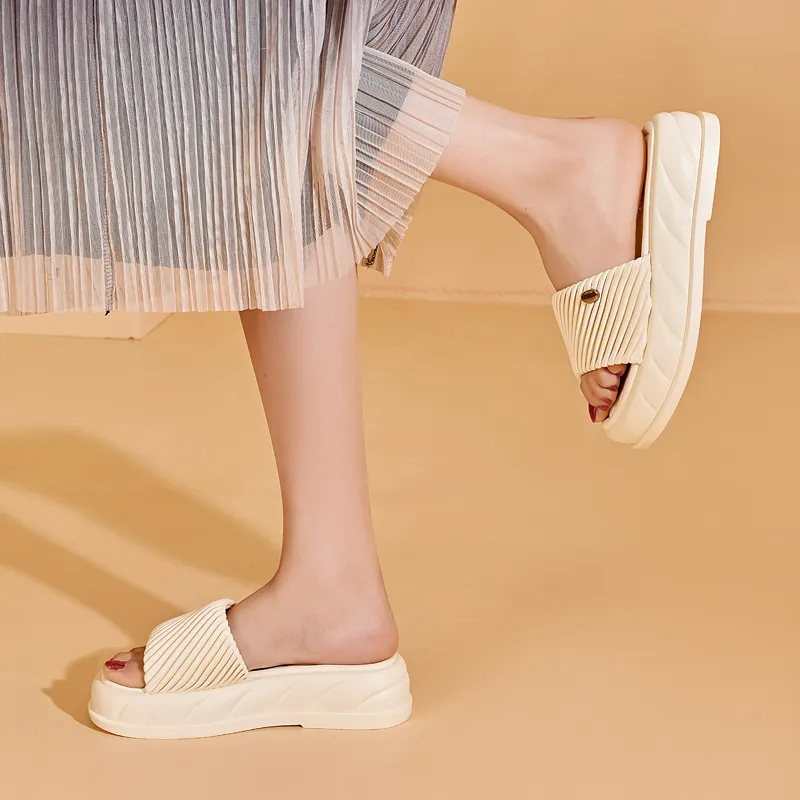 DAPHNE PU Polyurethane Slip Resistant Slide Slippers Women's-5