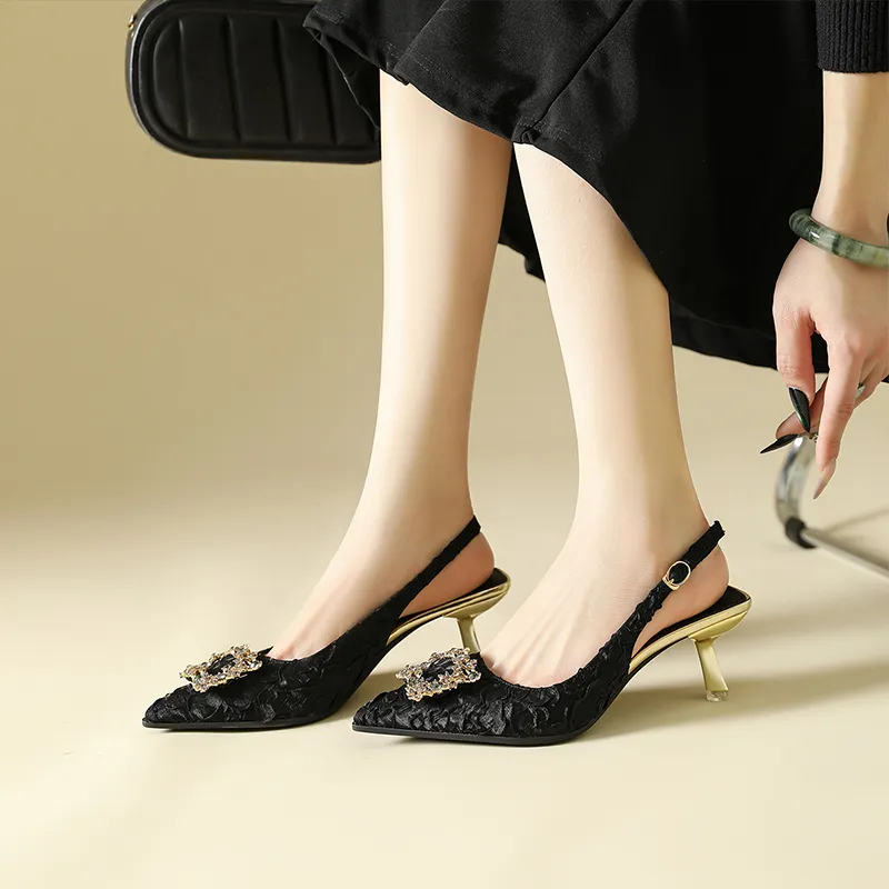 DAPHNE Slim Heel High Heels 6CM Women's-10