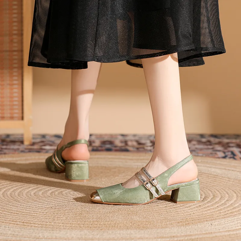 DAPHNE Chunky Heel High Heels Women's-2