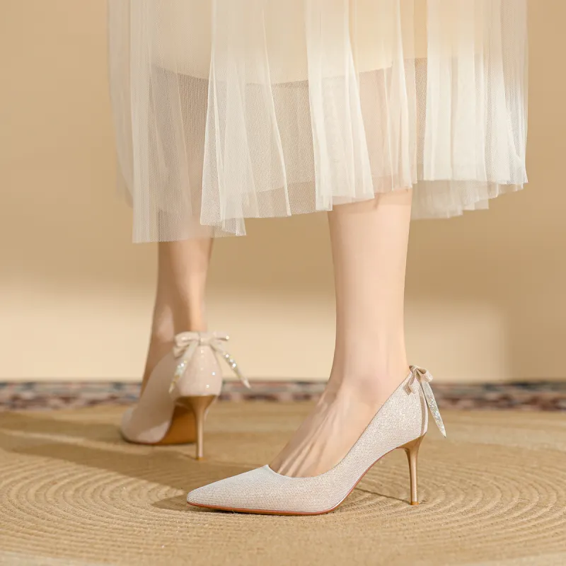 DAPHNE Slim Heel High Heels 7.5CM Women's-1