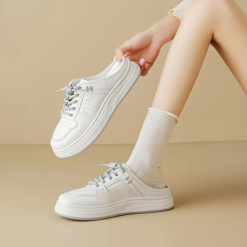 DAPHNE Rubber Sole Slip Resistant Closed Toe Slippers Women's-7