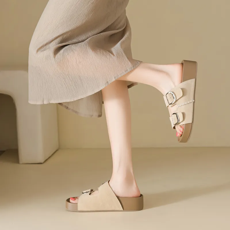 DAPHNE Slip Resistant Slide Slippers Women's-4