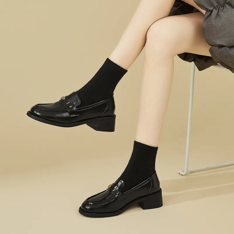 DAPHNE Loafers Women's Black/Brown-2