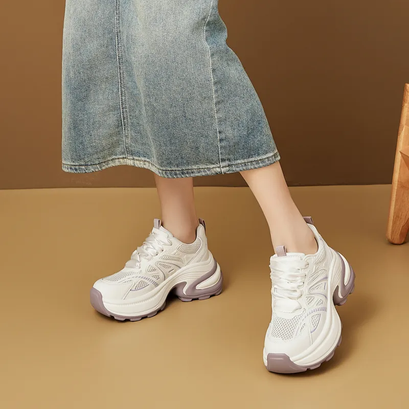 DAPHNE Low Top Chunky Sneakers Women's-3