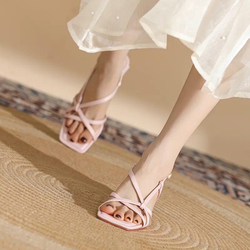 DAPHNE One Strap Sandals 4CM Women's-4