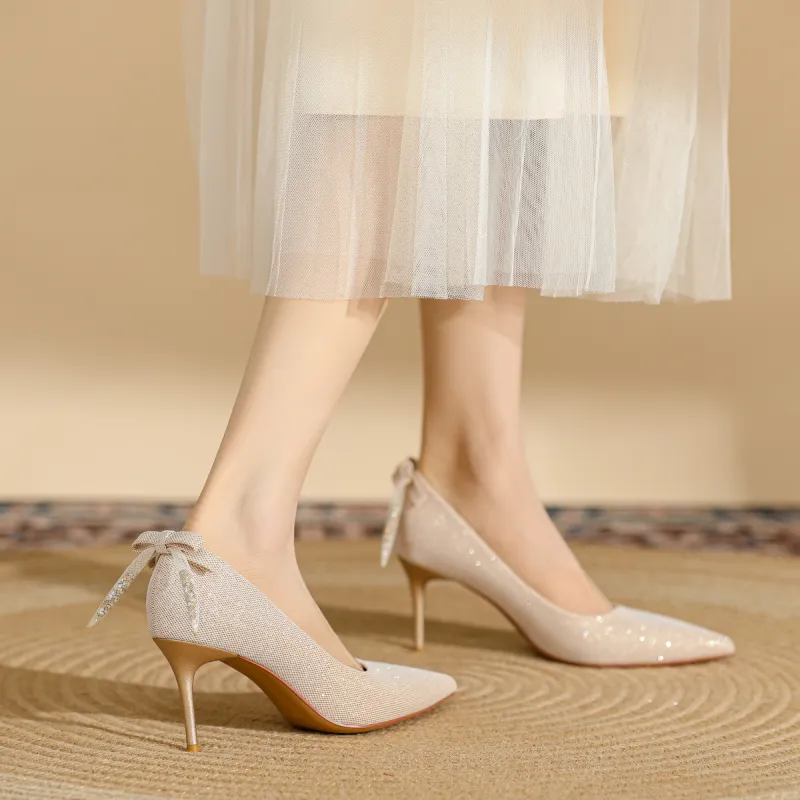 DAPHNE Slim Heel High Heels 7.5CM Women's-2