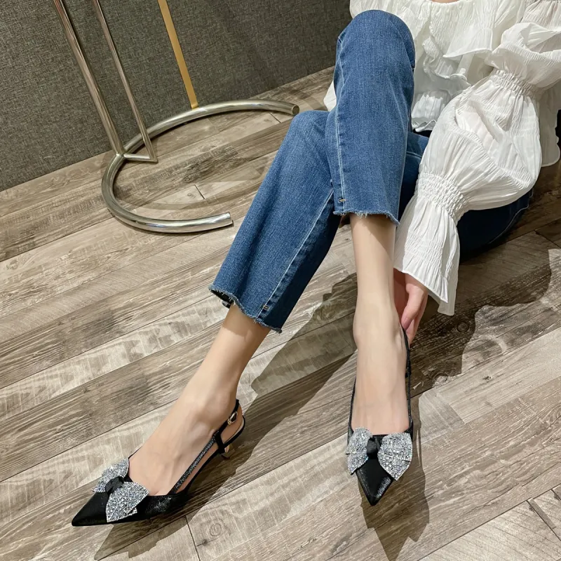 DAPHNE Slim Heel High Heels 5CM Women's-4