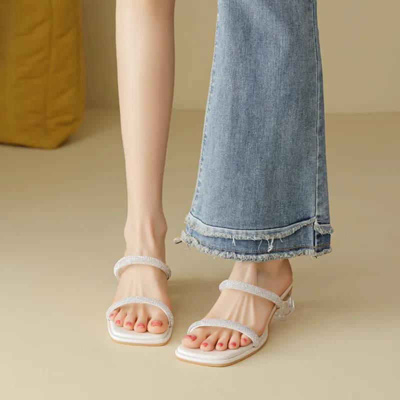 DAPHNE Rubber Sole Slip Resistant Slide Slippers Women's-11