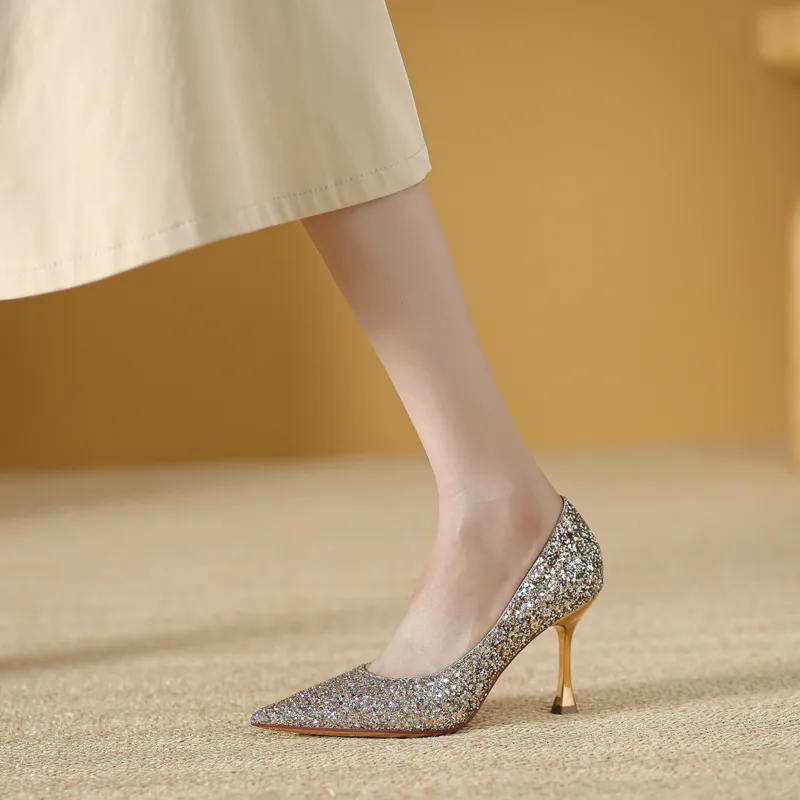 DAPHNE Slim Heel High Heels Women's-8