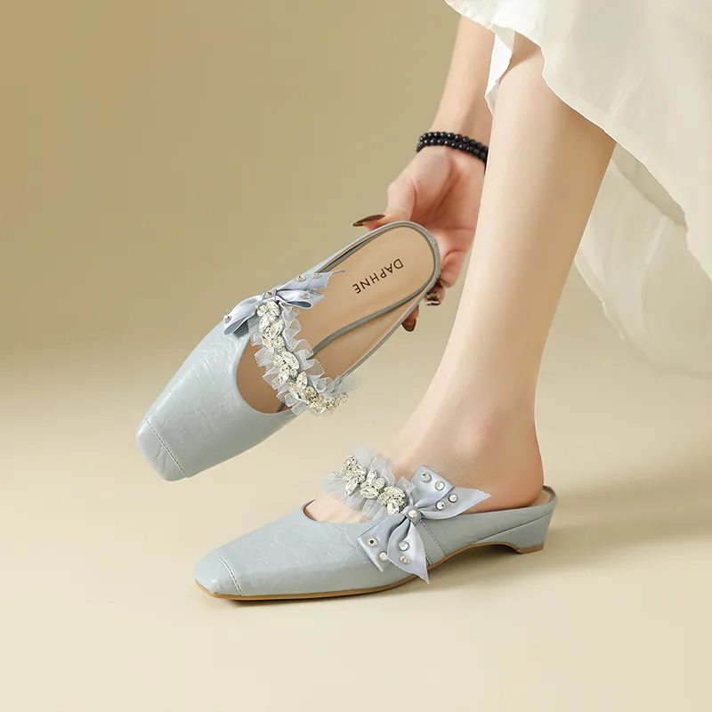 DAPHNE Slip Resistant Closed Toe Slippers Women's-1