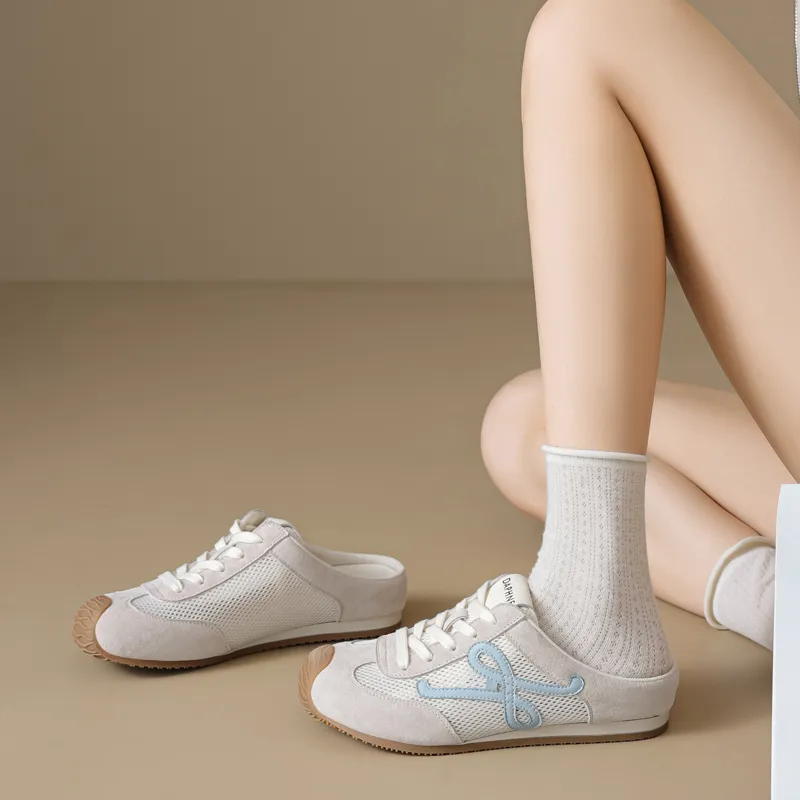 DAPHNE Rubber Sole Closed Toe Slippers Women's-3
