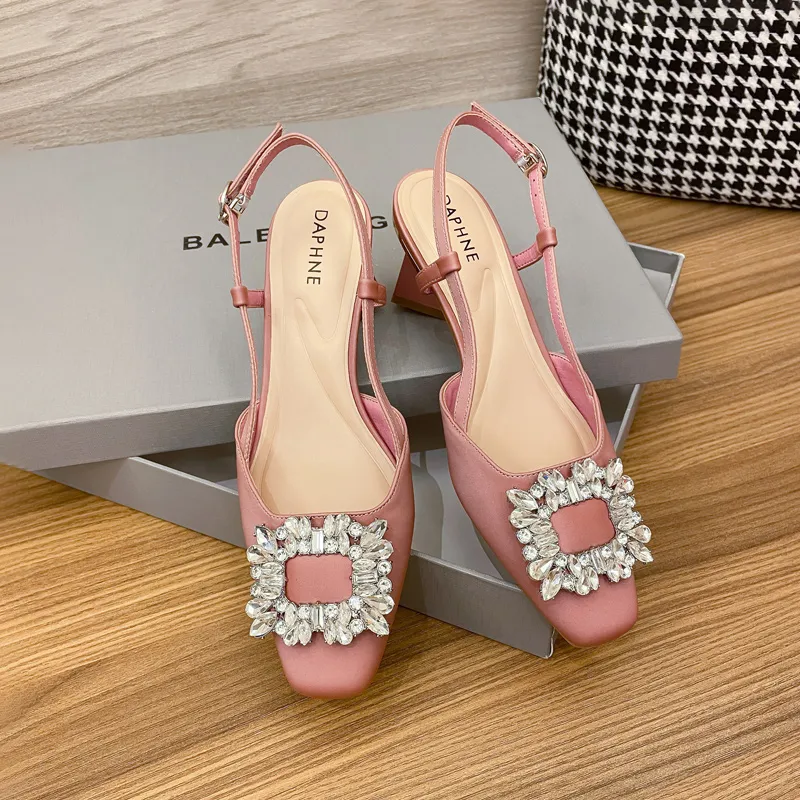 DAPHNE High Heels Women's Black/Pink/Apricot-6