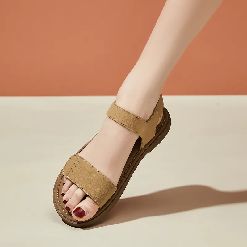 DAPHNE Beach Sandals Women's Khaki/Apricot-11