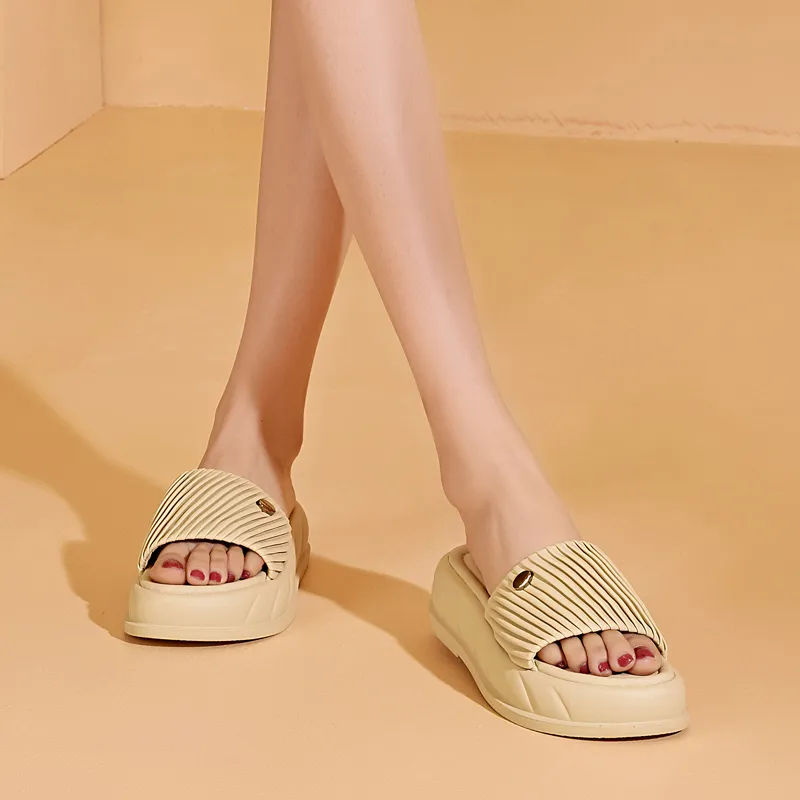 DAPHNE PU Polyurethane Slip Resistant Slide Slippers Women's-9