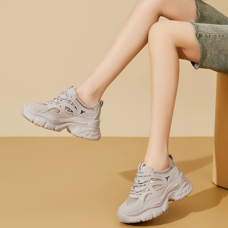 DAPHNE Mid Top Chunky Sneakers Women's-3
