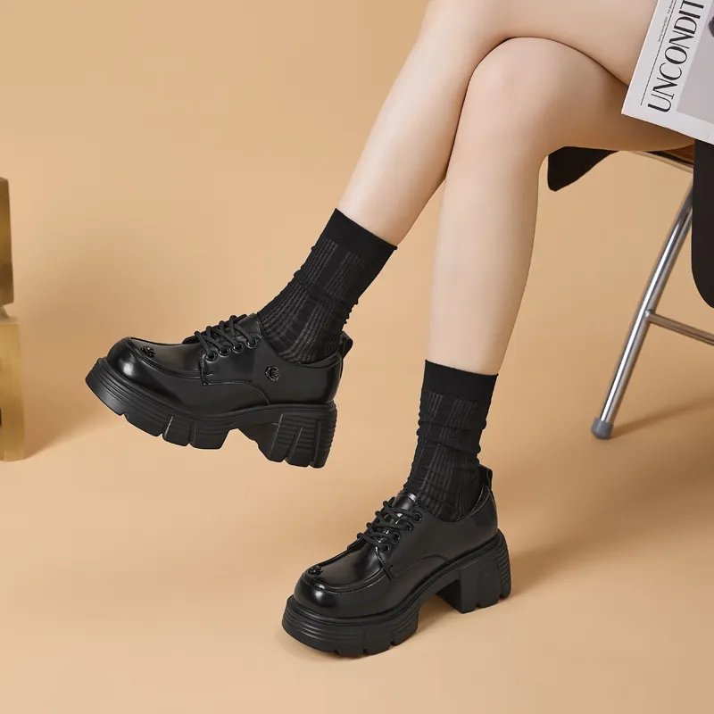 DAPHNE Casual Single Shoes Women's Black-3