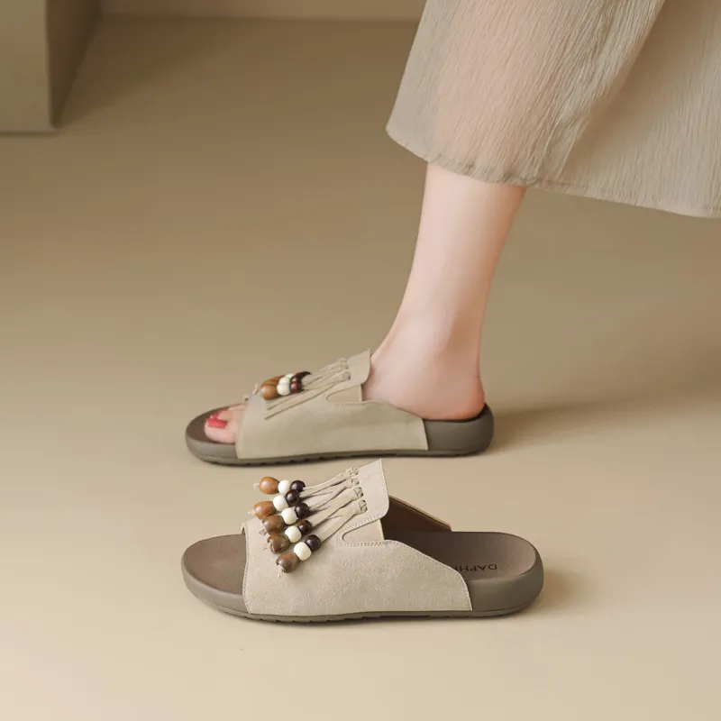 DAPHNE Rubber Sole Slip Resistant Slide Slippers Women's-3