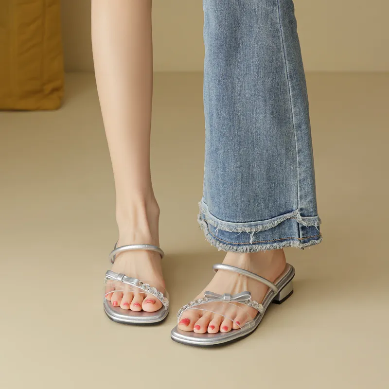 DAPHNE Rhinestone Slip Resistant Slide Slippers Women's-5