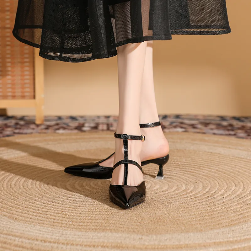 DAPHNE Slim Heel High Heels 4.5CM Women's-5