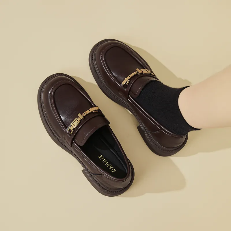 DAPHNE Loafers Women's Black/Brown-11