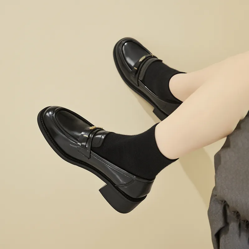 DAPHNE Loafers Women's Black/Brown-4