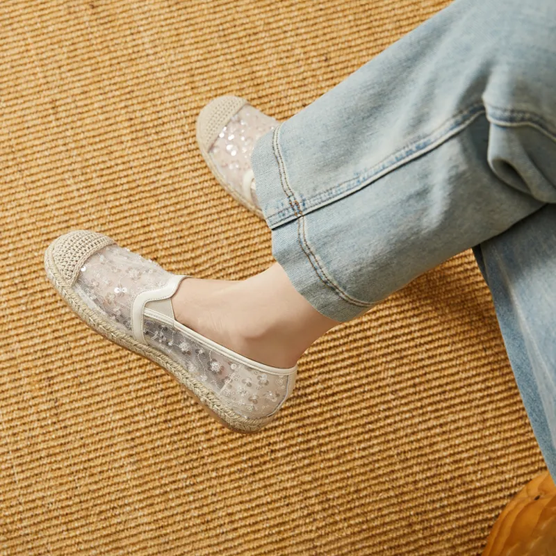 DAPHNE Espadrilles Women's Champagne/Ecru-11